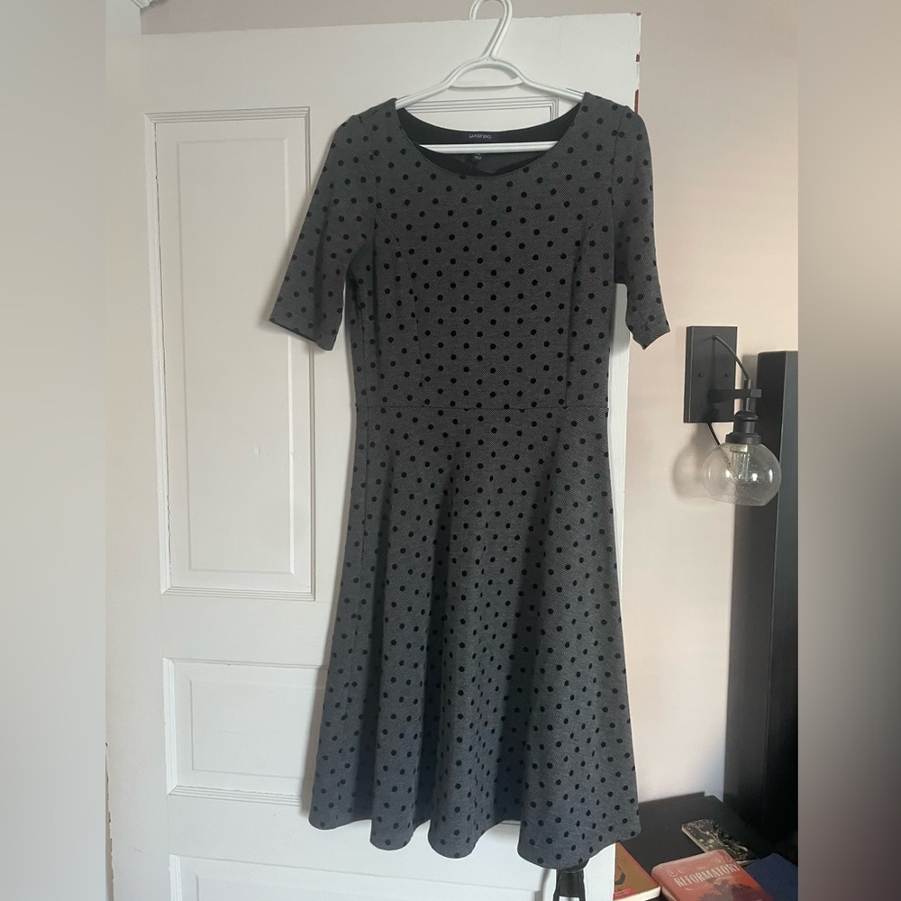 Lands End polka dot dress
